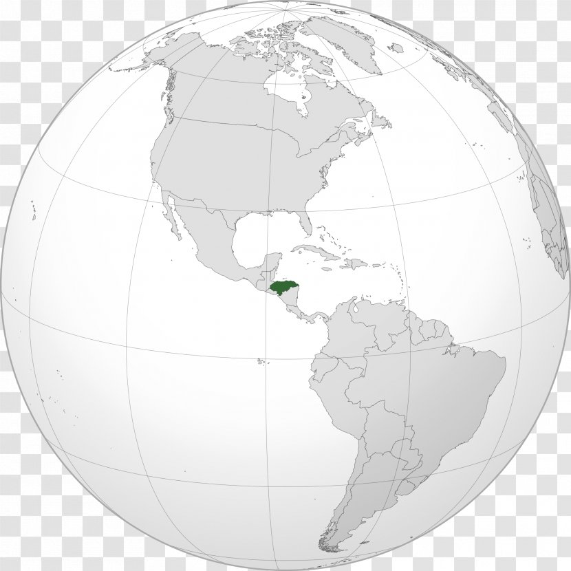 Honduras World Map Globe - Americas Transparent PNG