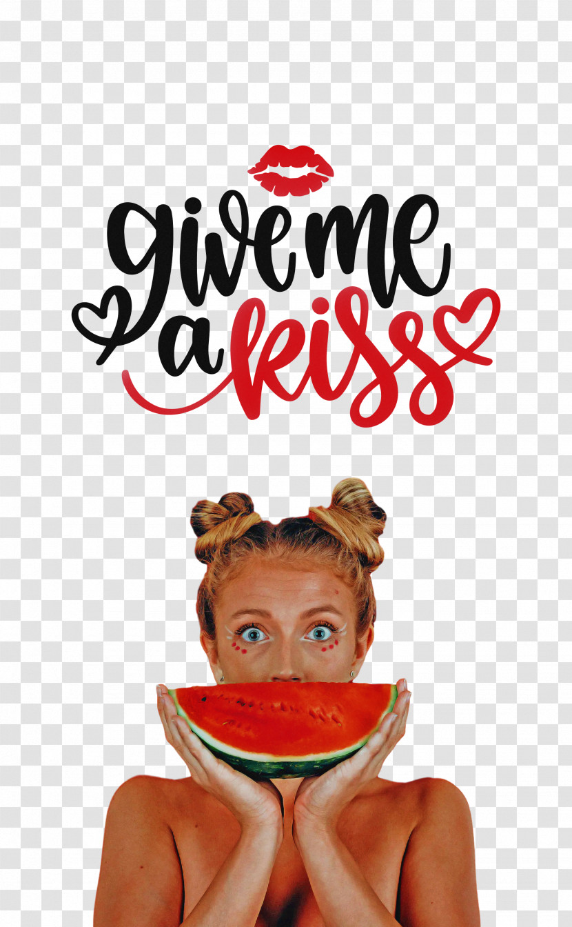 Give Me A Kiss Valentines Day Love Transparent PNG