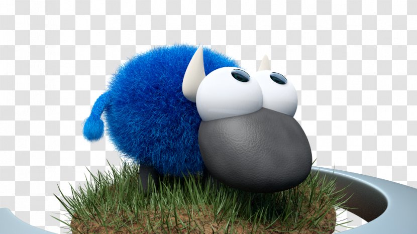 Blue Cow Company 3D Computer Graphics Image Visualization Plush - Fluffy Cows Transparent PNG