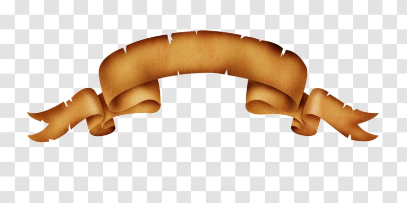 Paper Brown Ribbon - Jaw Transparent PNG