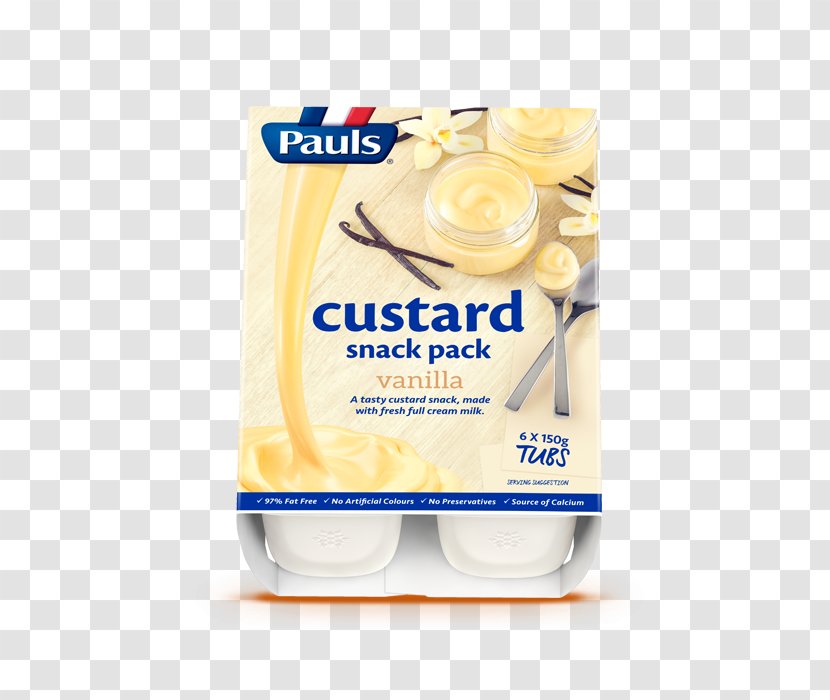 Cream Custard Milk Pauls Vanilla Transparent PNG