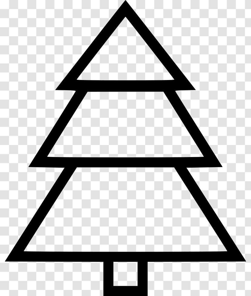 Musical Christmas Tree Svg - Triangle - Black Transparent PNG
