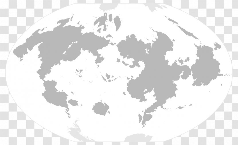World Map Winkel Tripel Projection Globe - Blank Transparent PNG