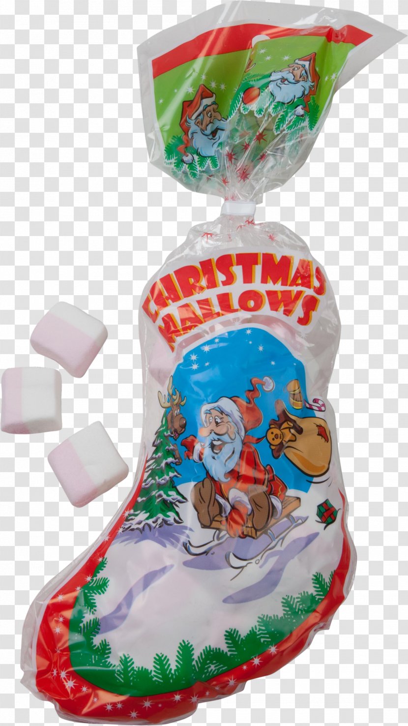 Christmas Stockings Cloetta Juleskum Julgodis Ornament - Marshmallow Transparent PNG