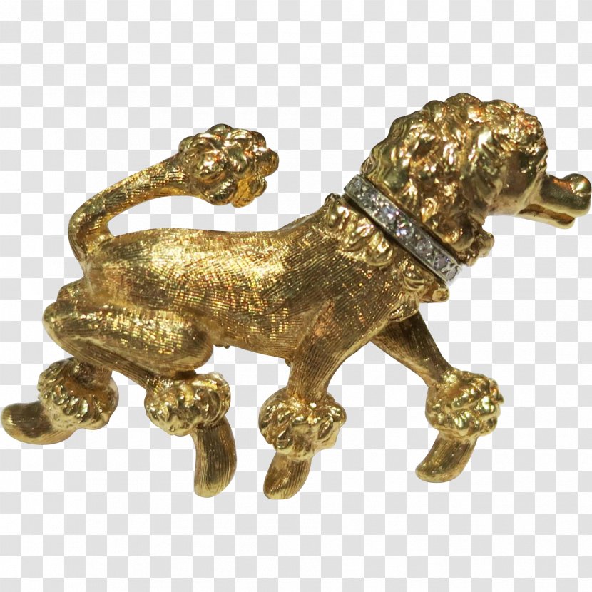 Statue Bronze Metal Gold Figurine - Poodle Transparent PNG