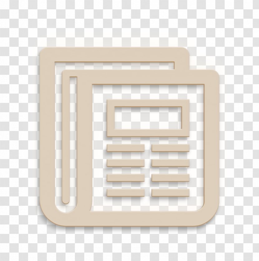 Article Icon News Newspaper - Rectangle Beige Transparent PNG
