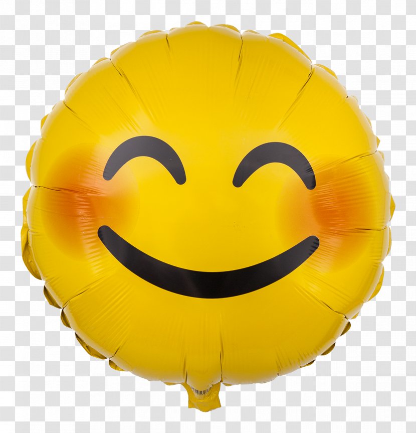 Smiley Emoticon Emoji Toy Balloon - Yellow - Kiss Transparent PNG