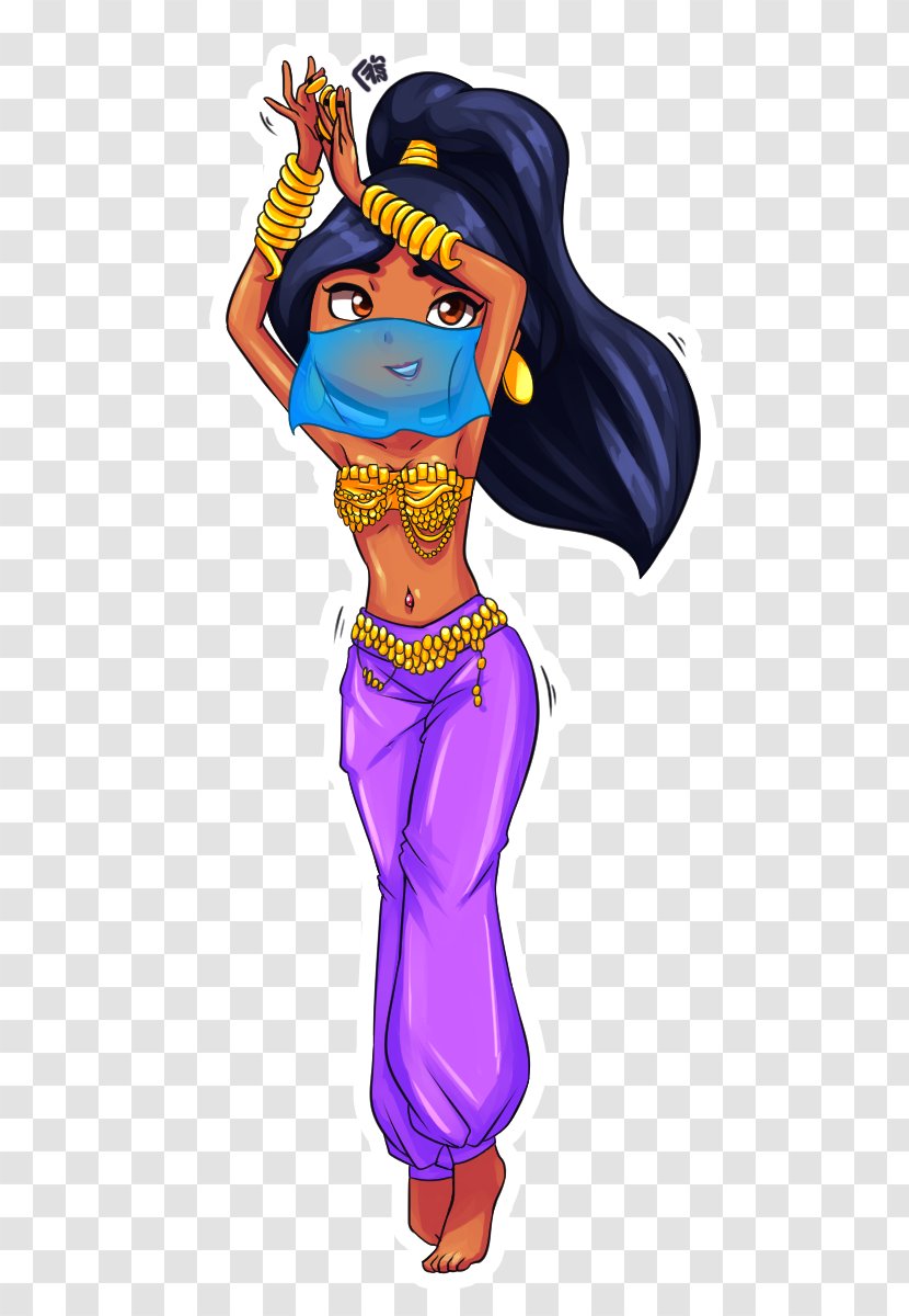 Cartoon Belly Dance Comics - Dancer Transparent PNG