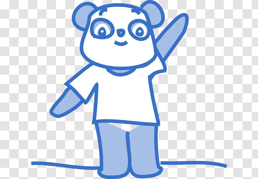 Giant Panda Bear Cartoon Clip Art - Heart - Goodbye Transparent PNG