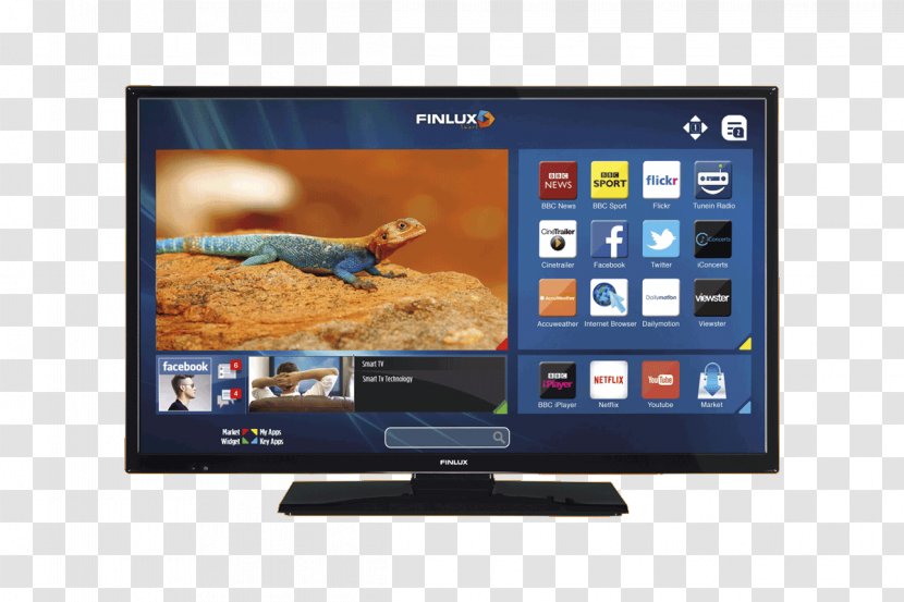 High-definition Television LED-backlit LCD HD Ready Smart TV - Screen Transparent PNG