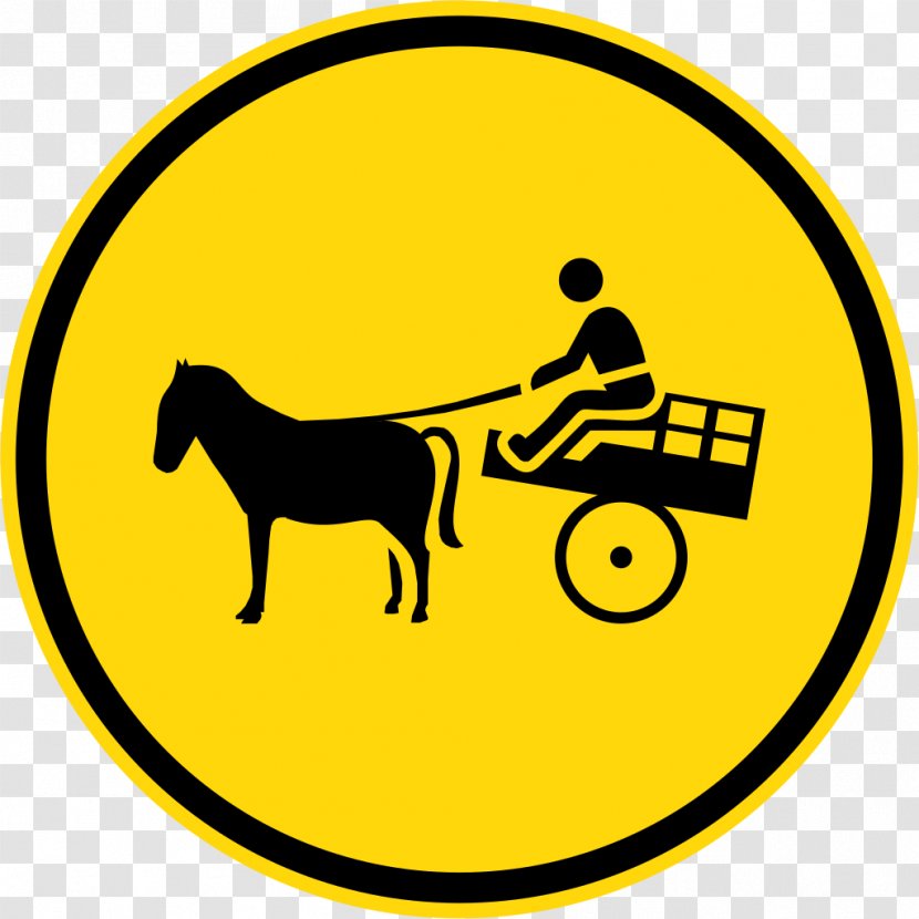 Traffic Sign Vehicle Donkey - Yellow Transparent PNG