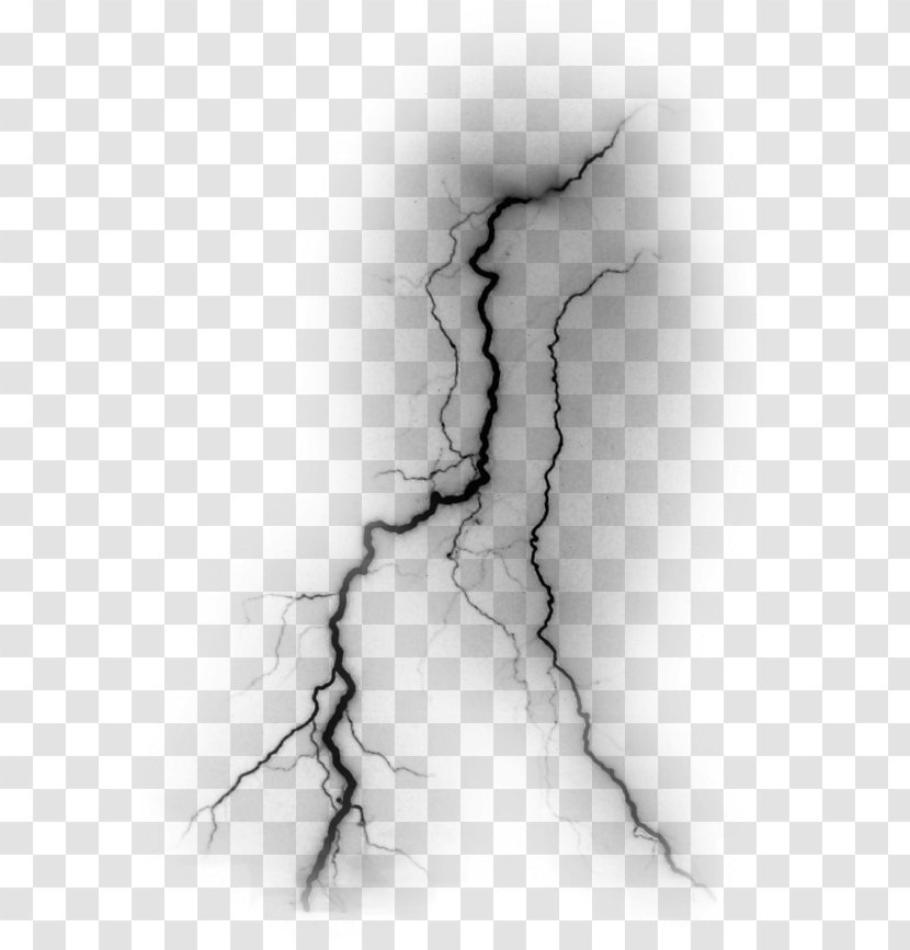 Drawing Brush Lightning PhotoFiltre - Black And White Transparent PNG