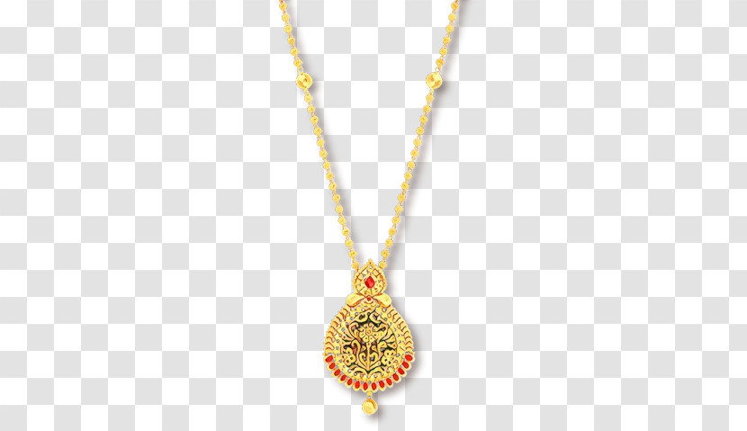 Jewellery Necklace Pendant Body Jewelry Yellow Transparent PNG