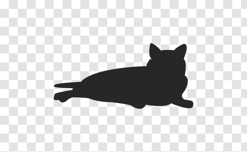 Cat Kitten Silhouette - Sleeping Transparent PNG