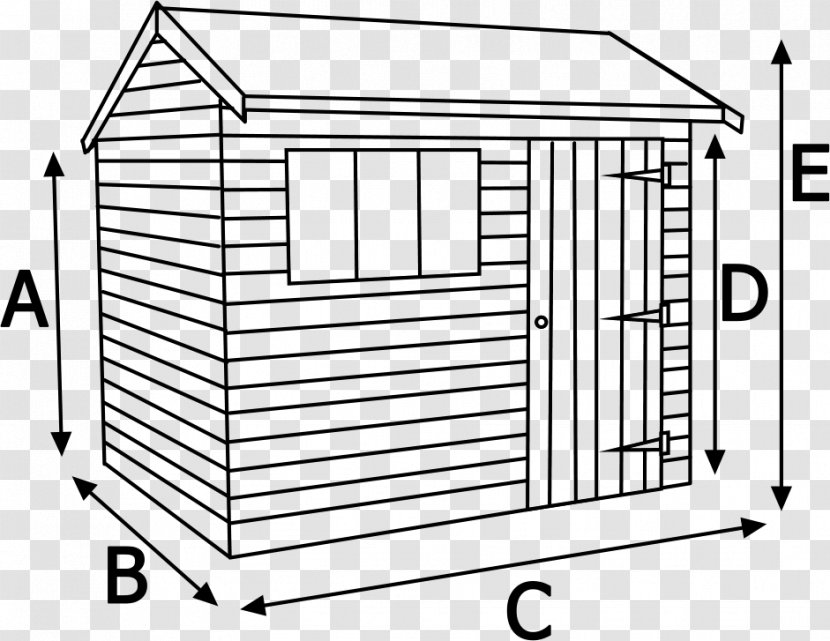Shed Drawing Facade House - Garden Transparent PNG