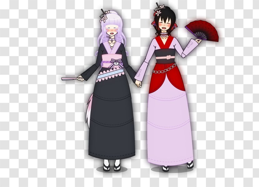 DeviantArt Work Of Art Costume Pin - Flower - Japanese Doll Kimono Transparent PNG