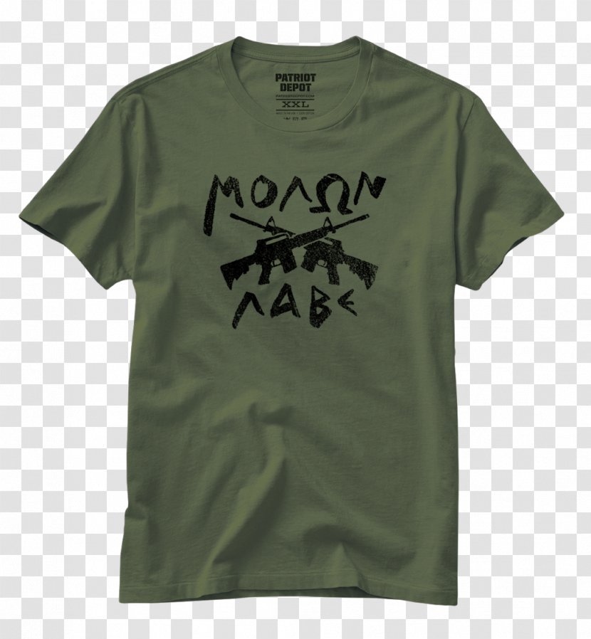 T-shirt Sleeve Font - Molon Labe Transparent PNG