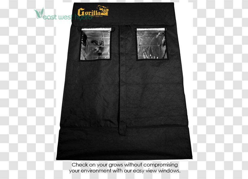 Growroom Gorilla Grow Tent LITE LINE 4x4 Hydroponics Indoor Cannabis Growing - Silhouette - Mason Jar Model Prototype Transparent PNG