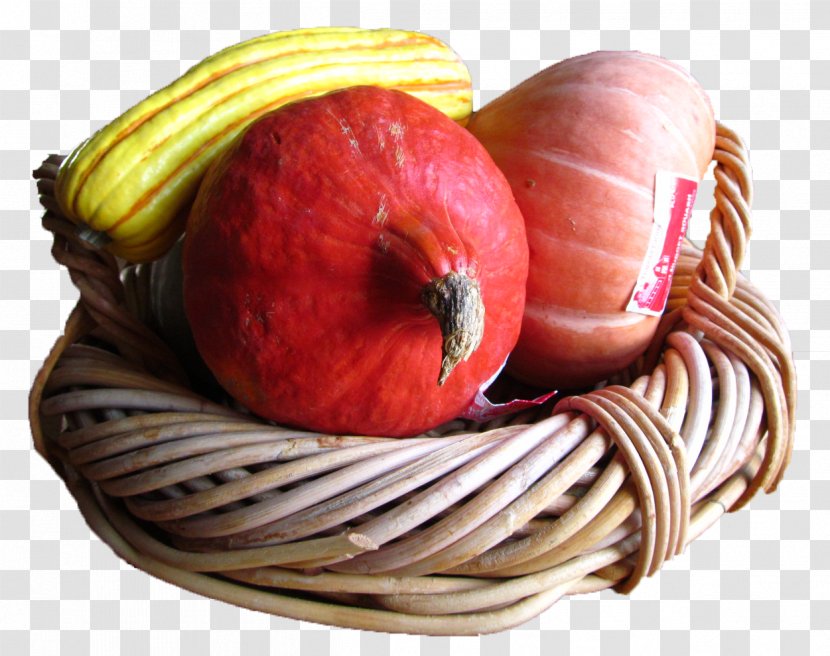 Organic Food Local Eating Winter Squash - Vegetable - Basket Transparent PNG