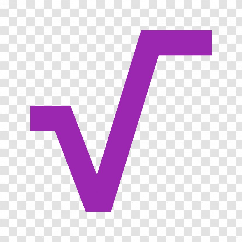 Square Root Font - Zero Of A Function Transparent PNG