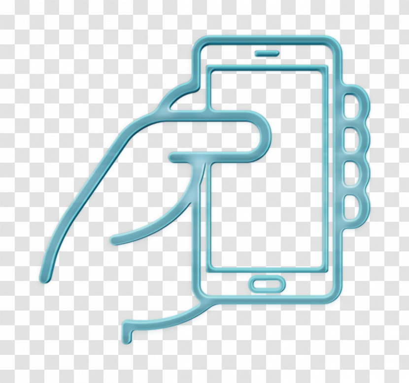 Phone Icon Hand Holding A Mobile Phone Icon Mobile Phones Icon Transparent PNG
