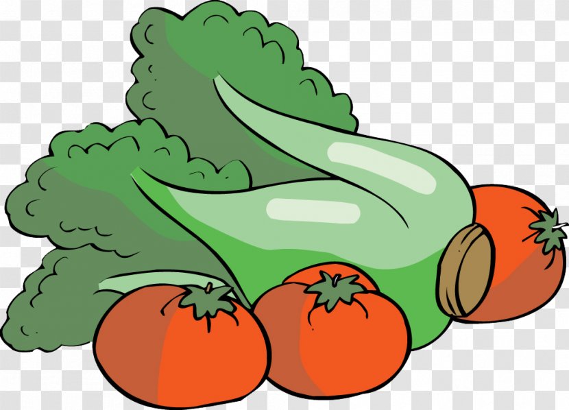 Vegetable Chinese Cabbage Cartoon - Food - Tomatoes And Transparent PNG