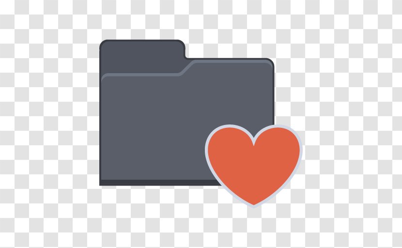 Heart Directory Bookmark - Folders Transparent PNG