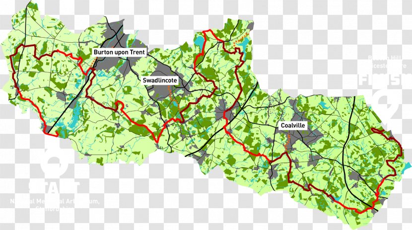 The National Forest Ticknall Sence Valley Park Way 75 - Plan Transparent PNG