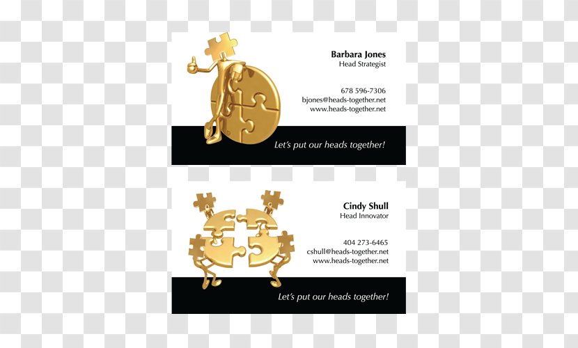 Gold Animal Brand Font - Corporate Identity Card Design Transparent PNG