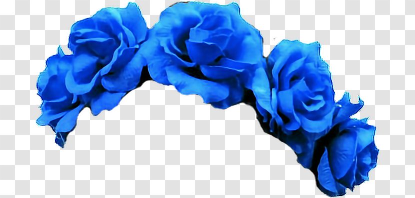 Clip Art Flower Crown Blue Image - Drawing Transparent PNG