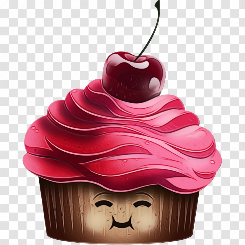 Red Food Cupcake Frozen Dessert Dessert Transparent PNG