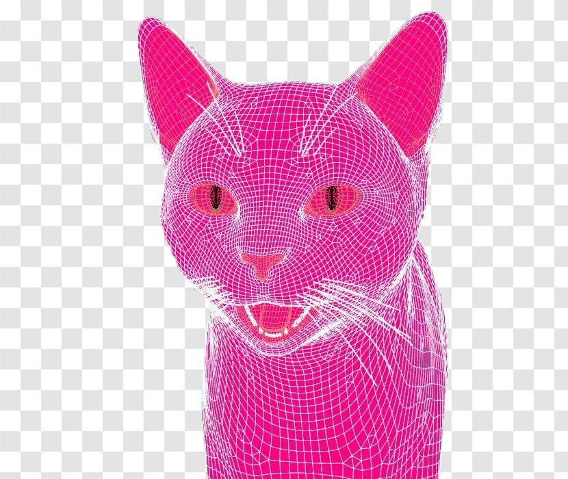 Pixel Art Digital Aesthetics - Cat - Whiskers Transparent PNG