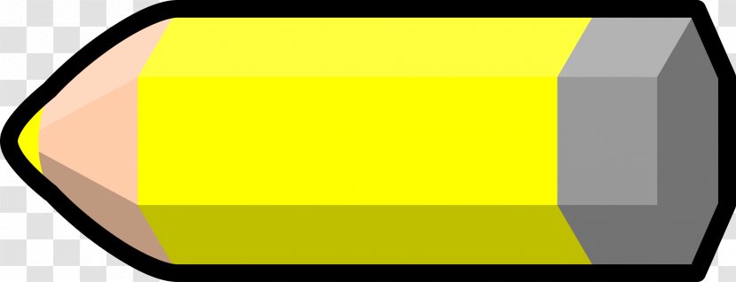Colored Pencil Yellow Clip Art - Area Transparent PNG