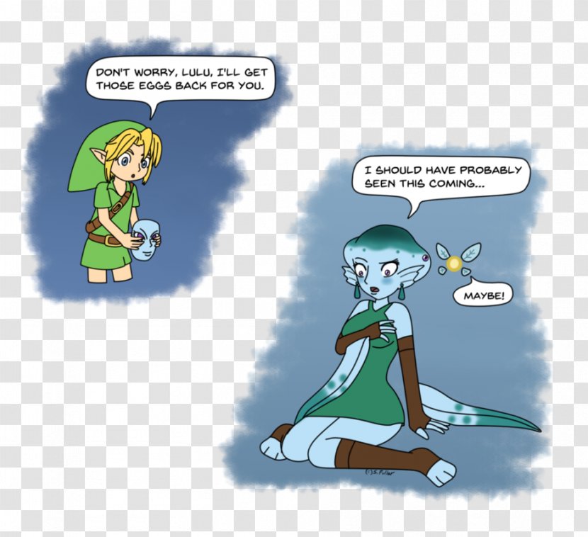 The Legend Of Zelda: Majora's Mask 3D Zelda II: Adventure Link Drawing - Mythical Creature - Fish Out Water Transparent PNG