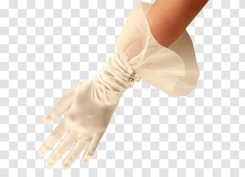 Evening Glove Satin Sleeve Wrist - Finger Transparent PNG