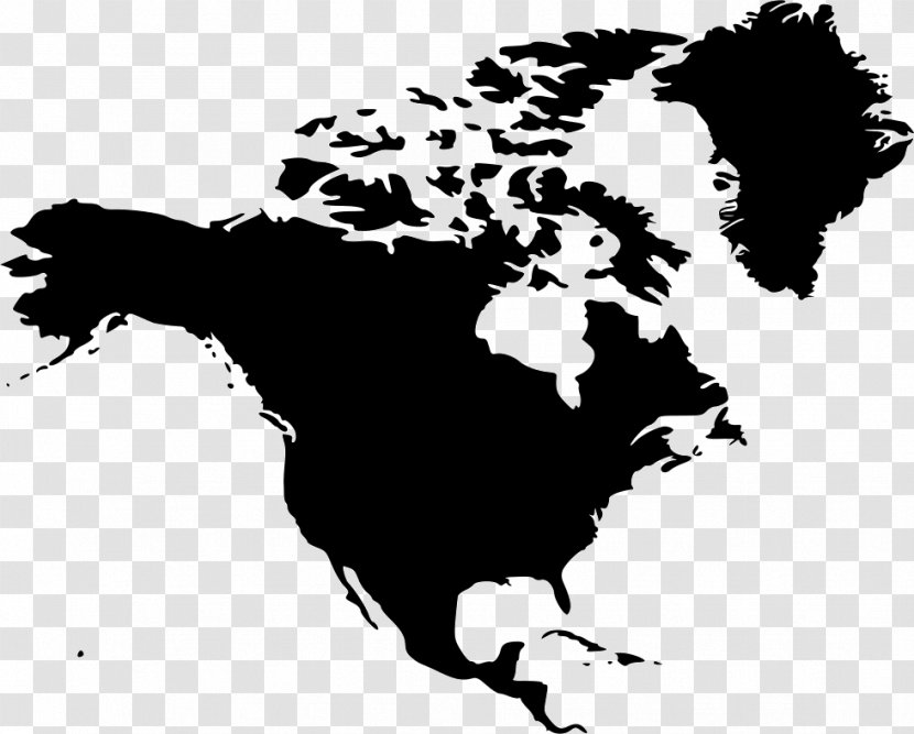 World Map Americas Mapa Polityczna - Google Maps - North America Transparent PNG