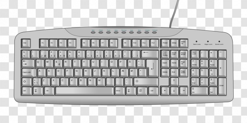 Computer Keyboard Clip Art - Apple - Typewriter Transparent PNG