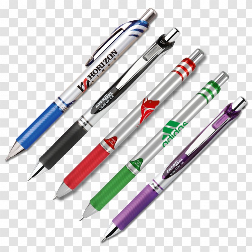 Pentel EnerGel Deluxe RTX Liquid Gel Pen Energel - Rollerball Transparent PNG