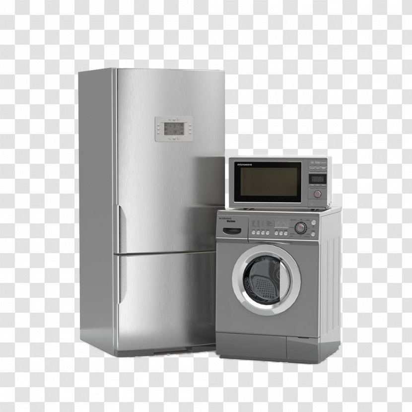 Home Appliance Washing Machine Refrigerator Major Clothes Dryer - Household Appliances Transparent PNG