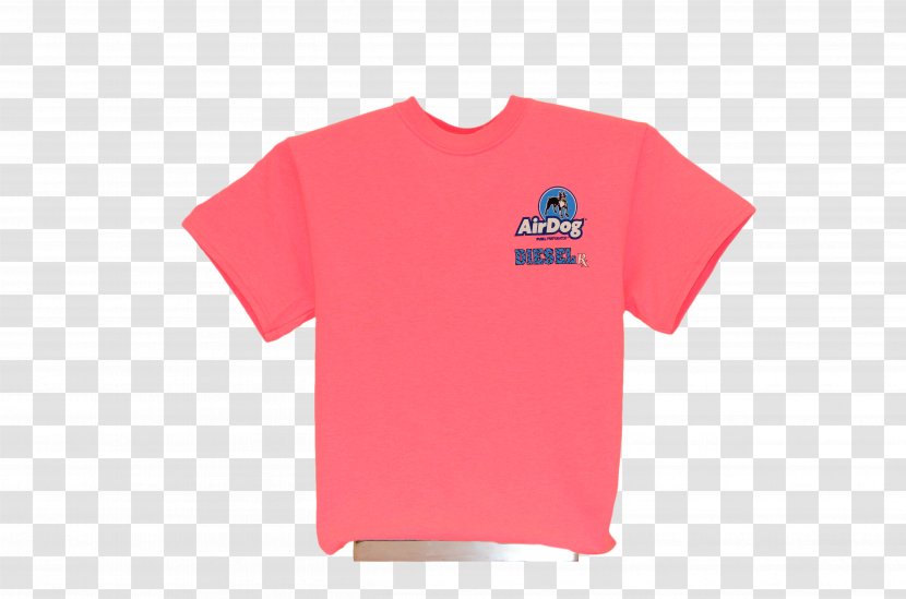 T-shirt Logo Sleeve - Pink Transparent PNG
