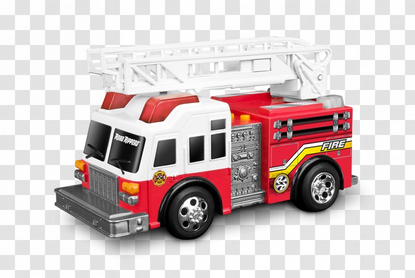 Fire Engine Car Road Rippers 14 Rush & Rescue - Emergency Vehicle - Hook Ladder Truck ToyCar Transparent PNG