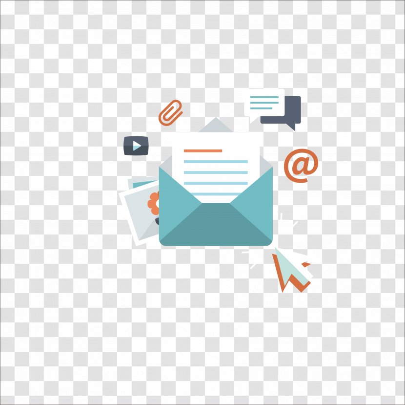 Advertising Email - Flat Envelope Transparent PNG