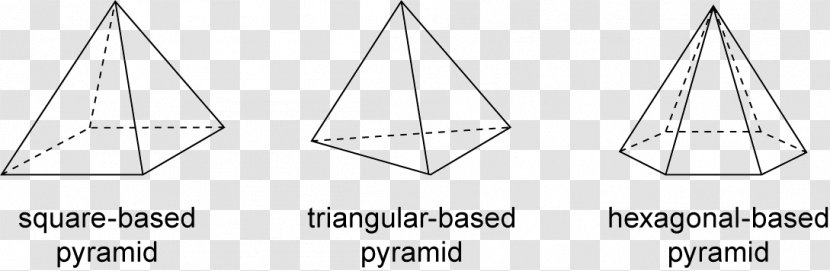 Right Triangle Area Pyramid Geometry - Hexagonal Shape Transparent PNG