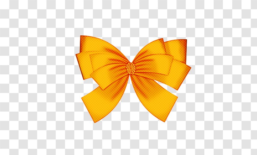 Ribbon Bow - Orange - Moths And Butterflies Butterfly Transparent PNG