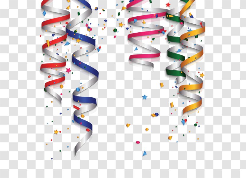 Birthday Cake Party Clip Art - Serpentine Streamer - Decorations Transparent Image Transparent PNG