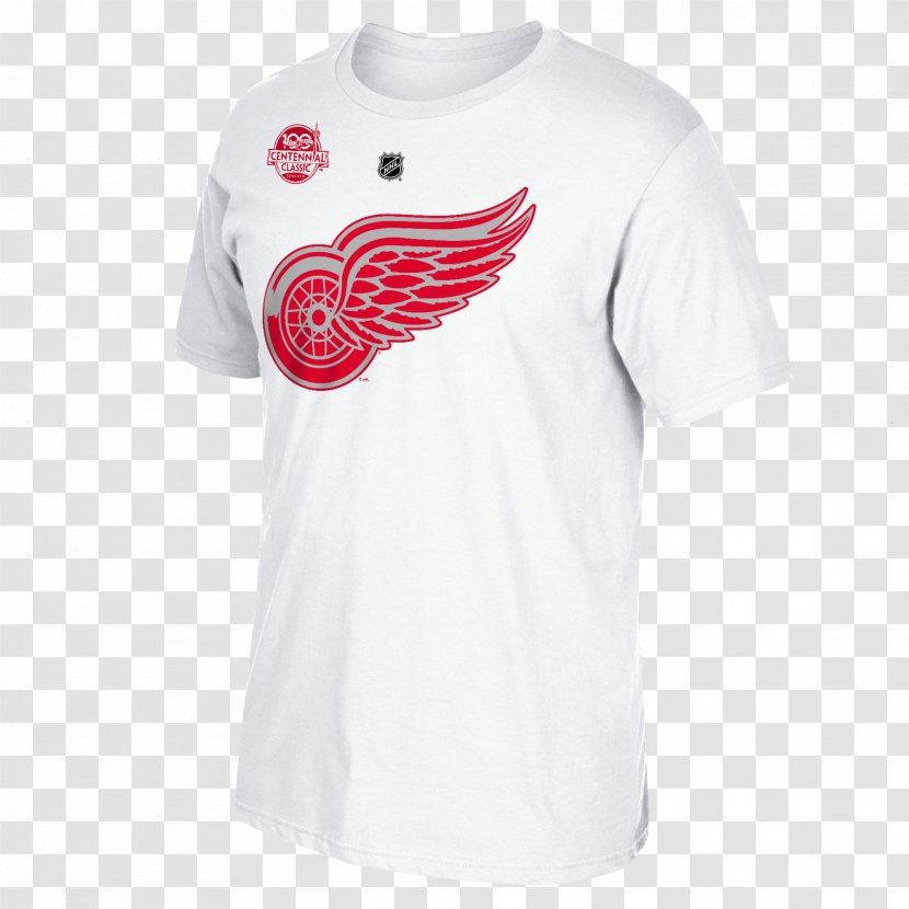 T-shirt Detroit Red Wings Sleeve - Neck Transparent PNG