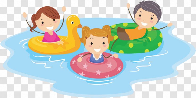 Swimming Pool Cartoon Child Clip Art - Baby Toys - The Children Swim Transparent PNG