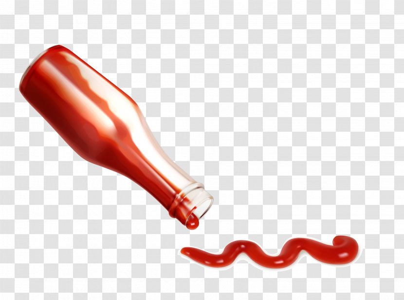 Hot Dog Sausage Ketchup Food Sauce - Bottle - Creative Tomato Transparent PNG