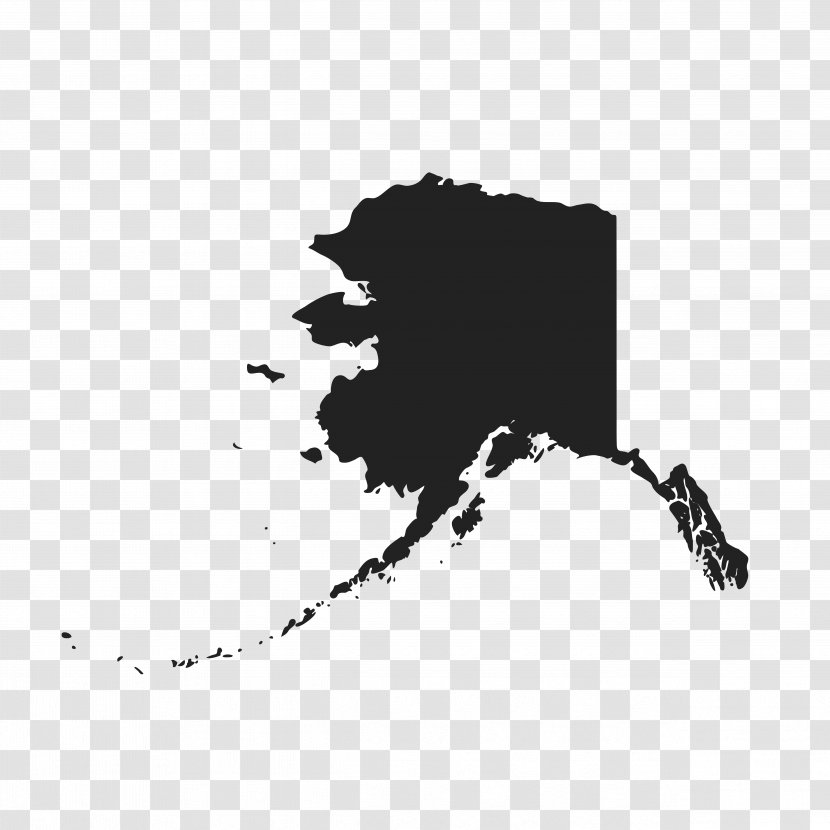Alaska Vector Map - Royaltyfree Transparent PNG