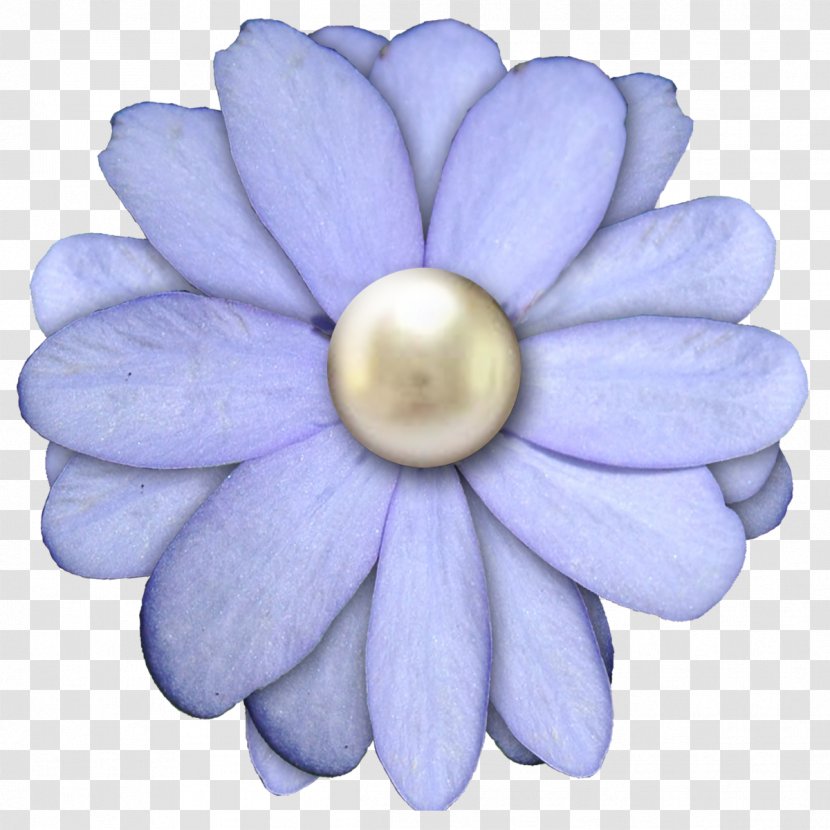 Paper Flower Digital Scrapbooking - Purple - Blue Transparent PNG